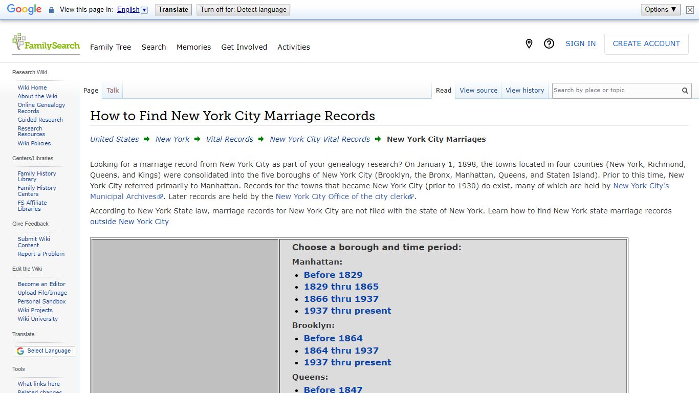 How to Find New York City Marriage Records • FamilySearch